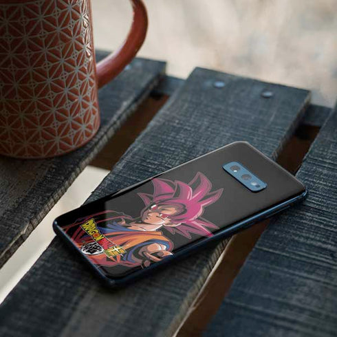 Dragon Ball Super Goku Portrait Super Sayan 4 Galaxy S10e Skin