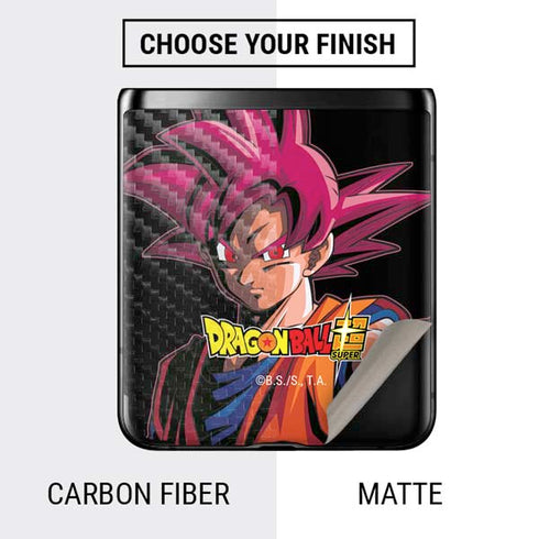 Dragon Ball Super Goku Portrait Super Sayan 4 Galaxy Z Flip Skin