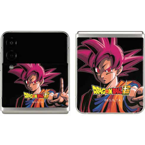 Dragon Ball Super Goku Portrait Super Sayan 4 Galaxy Z Flip3 5G Skin