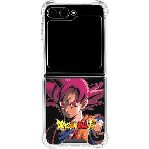 Dragon Ball Super Goku Portrait Super Sayan 4 Galaxy Z Flip5 5G Clear Case