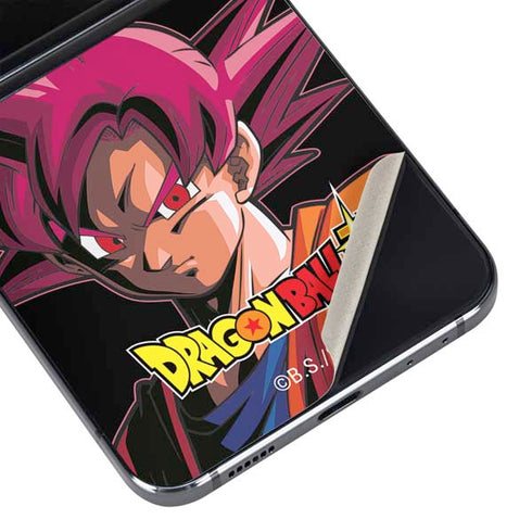 Dragon Ball Super Goku Portrait Super Sayan 4 Galaxy Z Flip5 5G Skin