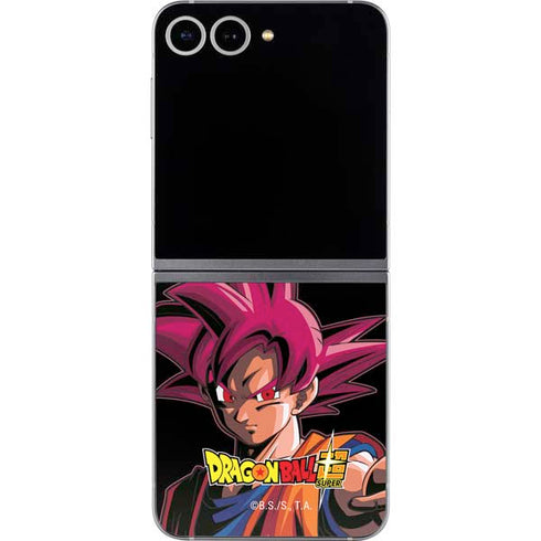 Dragon Ball Super Goku Portrait Super Sayan 4 Galaxy Z Flip6 Skin