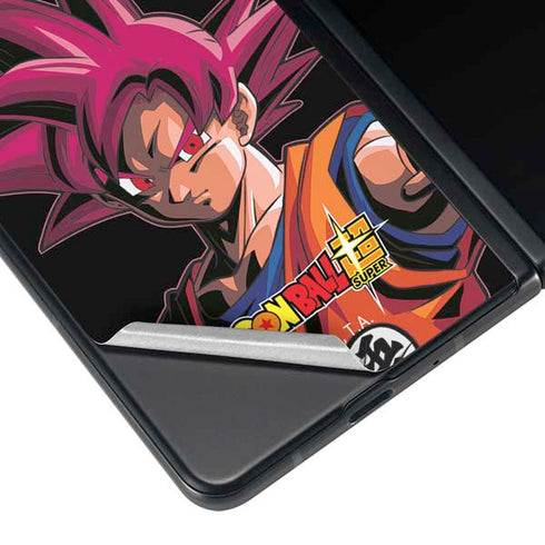 Dragon Ball Super Goku Portrait Super Sayan 4 Galaxy Z Fold3 5G Skin