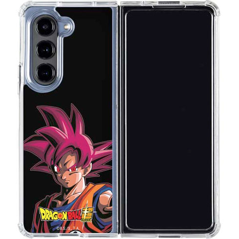 Dragon Ball Super Goku Portrait Super Sayan 4 Galaxy Z Fold5 5G Clear Case
