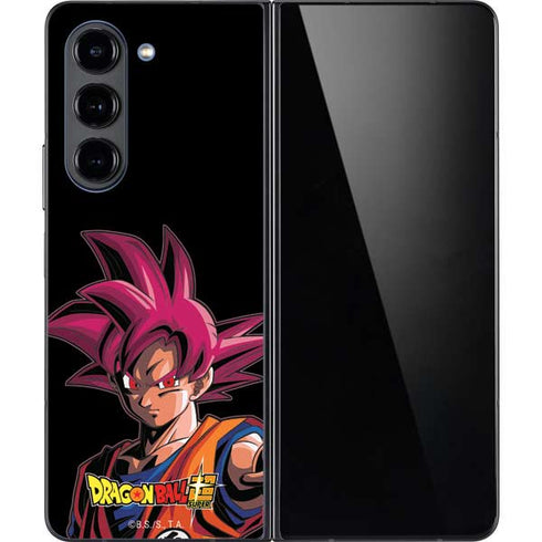 Dragon Ball Super Goku Portrait Super Sayan 4 Galaxy Z Fold5 5G Skin