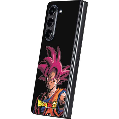 Dragon Ball Super Goku Portrait Super Sayan 4 Galaxy Z Fold5 5G Skin