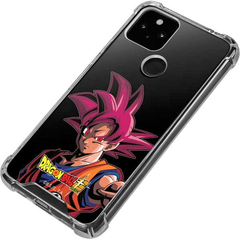 Dragon Ball Super Goku Portrait Super Sayan 4 Google Pixel 5 Clear Case