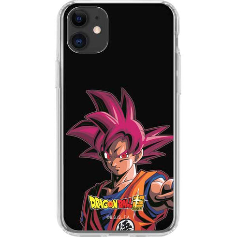 Dragon Ball Super Goku Portrait Super Sayan 4 iPhone 11 Clear Case