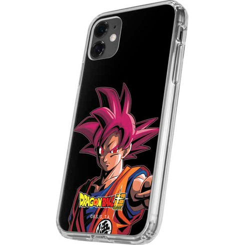 Dragon Ball Super Goku Portrait Super Sayan 4 iPhone 11 Clear Case