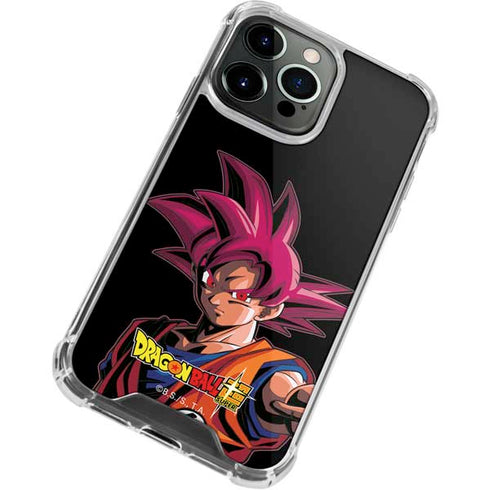 Dragon Ball Super Goku Portrait Super Sayan 4 iPhone 13 Pro Clear Case