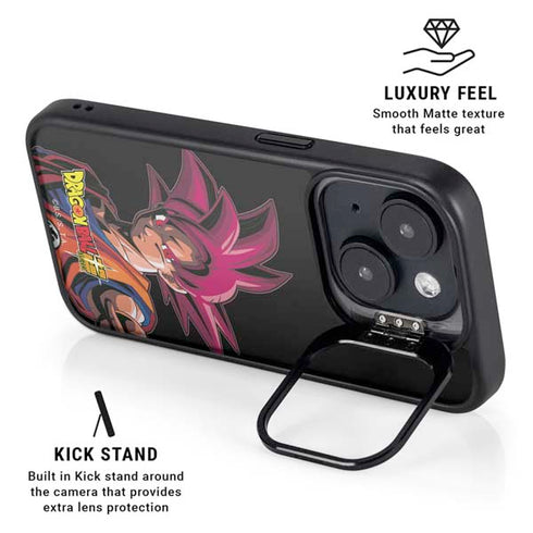 Dragon Ball Super Goku Portrait Super Sayan 4 iPhone 14 Plus Kickstand Case