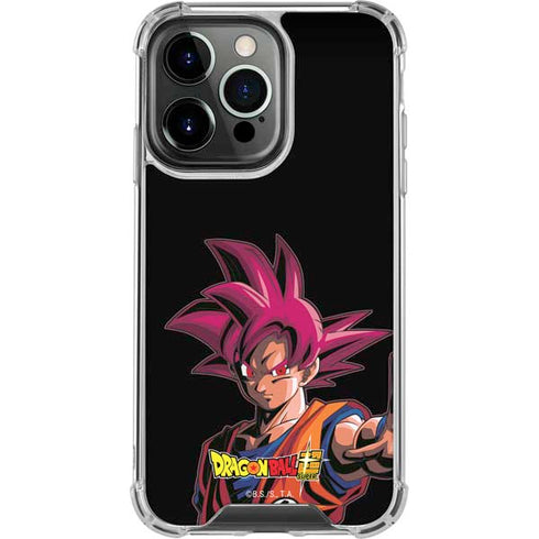 Dragon Ball Super Goku Portrait Super Sayan 4 iPhone 15 Pro Clear Case
