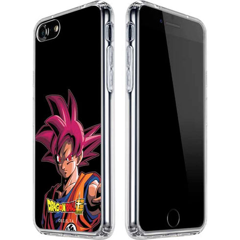 Dragon Ball Super Goku Portrait Super Sayan 4 iPhone SE (2nd & 3rd Gen) Clear Case