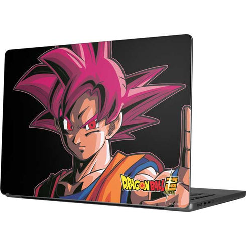 Dragon Ball Super Goku Portrait Super Sayan 4 Apple MacBook Pro 14-inch Skin