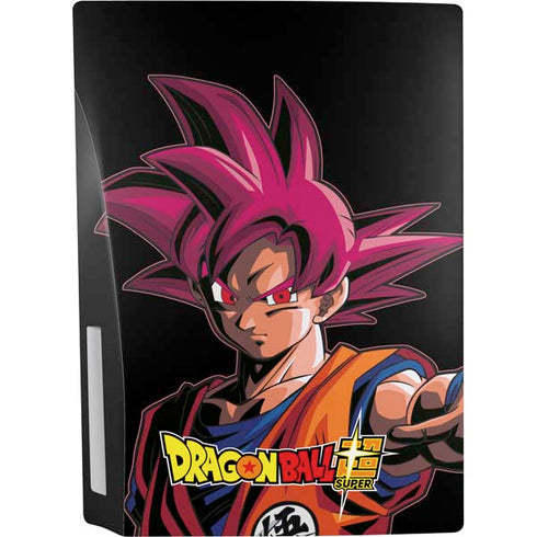 Dragon Ball Super Goku Portrait Super Sayan 4 PS5 Console Skin