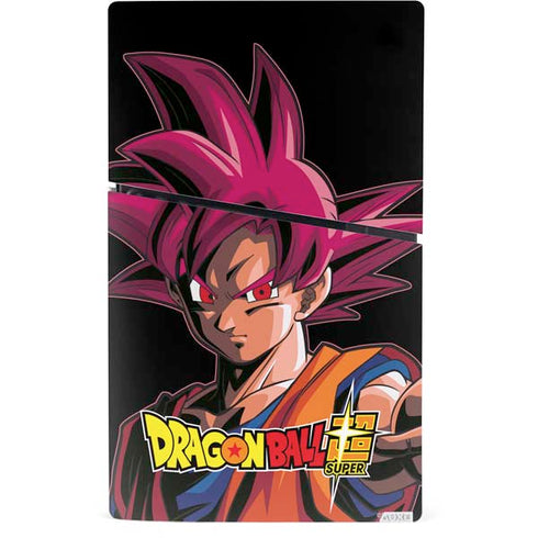 Dragon Ball Super Goku Portrait Super Sayan 4 PS5 Slim Digital Edition Bundle Skin