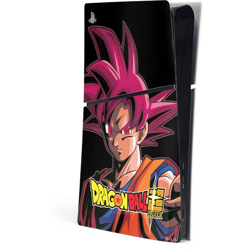 Dragon Ball Super Goku Portrait Super Sayan 4 PS5 Slim Digital Edition Console Skin