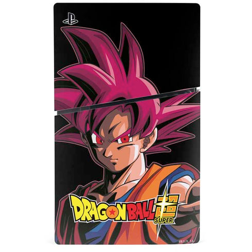 Dragon Ball Super Goku Portrait Super Sayan 4 PS5 Slim Disk Console Skin