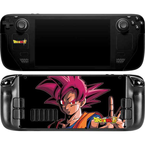 Dragon Ball Super Goku Portrait Super Sayan 4 Steam Deck Handheld Gaming Computer OLED Skin