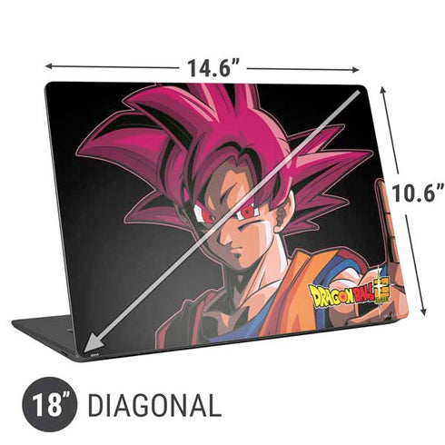 Dragon Ball Super Goku Portrait Super Sayan 4 Universal Laptop 18in (14.6 x 10.6in) Skin