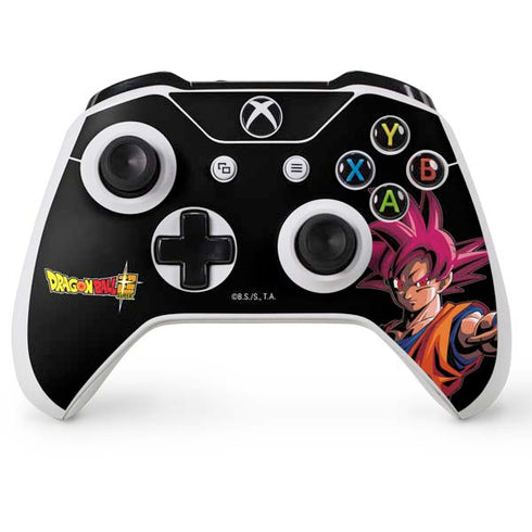 Dragon Ball Super Goku Portrait Super Sayan 4 Xbox One S Console and Controller Bundle Skin