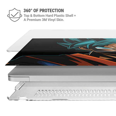 DRAGON BALL SUPER GOKU PORTRAIT SUPER SAIYAN GOD MacBook Air 13in (2020) Case plus Skin