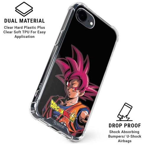 Dragon Ball Super Goku Portrait Super Sayan 4 iPhone 16e Clear Case
