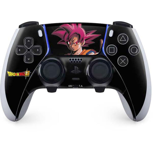 Dragon Ball Super Goku Portrait Super Sayan 4 PS5 DualSense Edge Pro Controller Skin