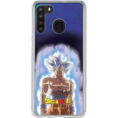 Dragon Ball Super Goku Ultra Instinct Galaxy A21 Clear Case