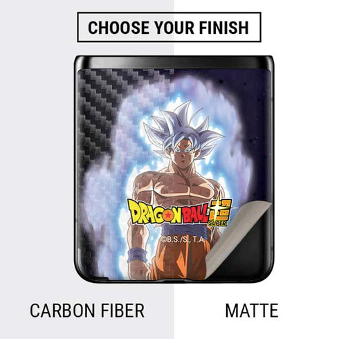 Dragon Ball Super Goku Ultra Instinct Galaxy Z Flip Skin