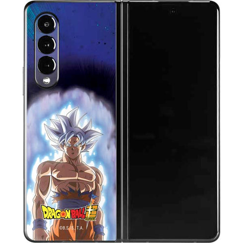 Dragon Ball Super Goku Ultra Instinct Galaxy Z Fold3 5G Skin