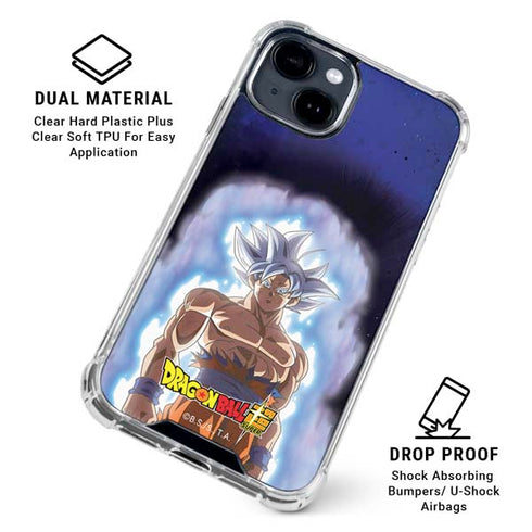 Dragon Ball Super Goku Ultra Instinct iPhone 14 Plus Clear Case