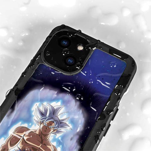 Dragon Ball Super Goku Ultra Instinct iPhone 15 Plus Waterproof Case