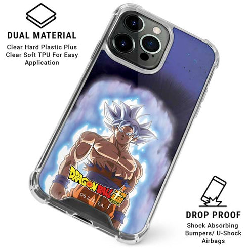 Dragon Ball Super Goku Ultra Instinct iPhone 15 Pro Max Clear Case