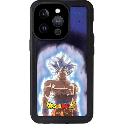 Dragon Ball Super Goku Ultra Instinct iPhone 15 Pro Waterproof Case