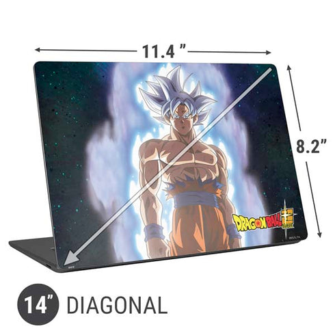 Dragon Ball Super Goku Ultra Instinct Universal Laptop 14in (11.4 x 8.2in) Skin