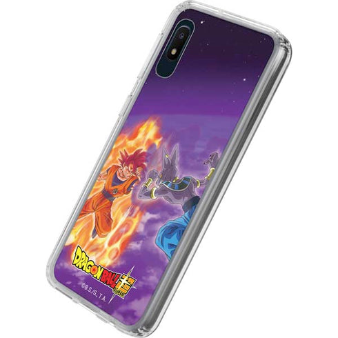 Dragon Ball Super Goku vs Beerus Galaxy A10e Clear Case
