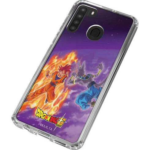 Dragon Ball Super Goku vs Beerus Galaxy A21 Clear Case