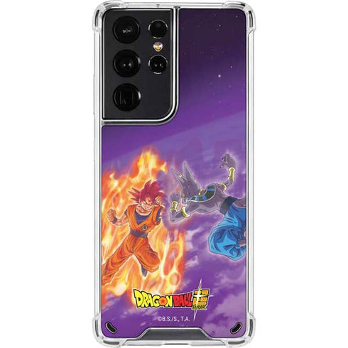 Dragon Ball Super Goku vs Beerus Galaxy S21 Ultra 5G Clear Case