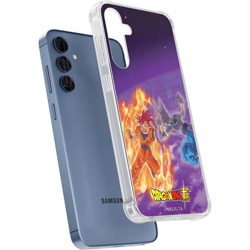 Dragon Ball Super Goku vs Beerus Galaxy S24 Clear Case