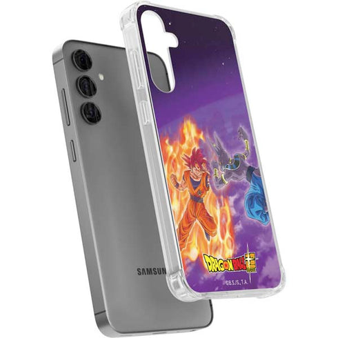 Dragon Ball Super Goku vs Beerus Galaxy S24 Plus Clear Case