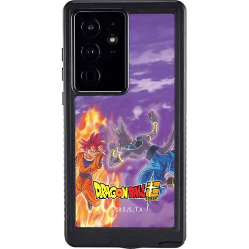 Dragon Ball Super Goku vs Beerus Galaxy S24 Ultra Waterproof Case