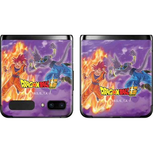 Dragon Ball Super Goku vs Beerus Galaxy Z Flip Skin