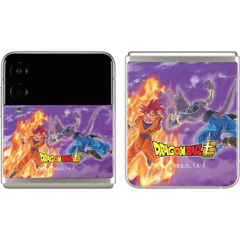 Dragon Ball Super Goku vs Beerus Galaxy Z Flip3 5G Skin