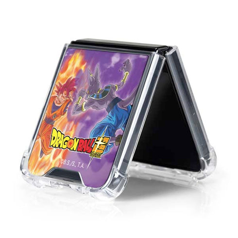 Dragon Ball Super Goku vs Beerus Galaxy Z Flip5 5G Clear Case