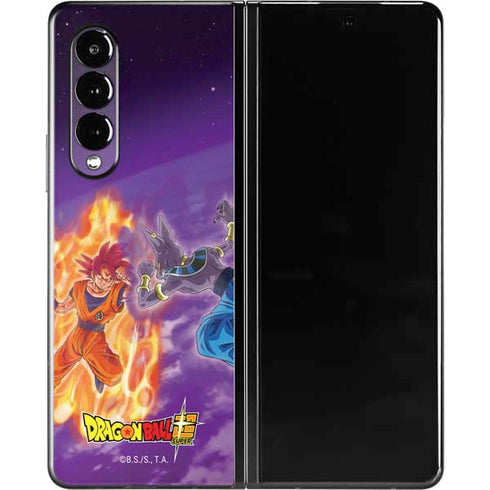 Dragon Ball Super Goku vs Beerus Galaxy Z Fold3 5G Skin