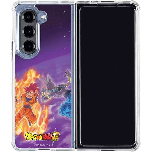 Dragon Ball Super Goku vs Beerus Galaxy Z Fold5 5G Clear Case