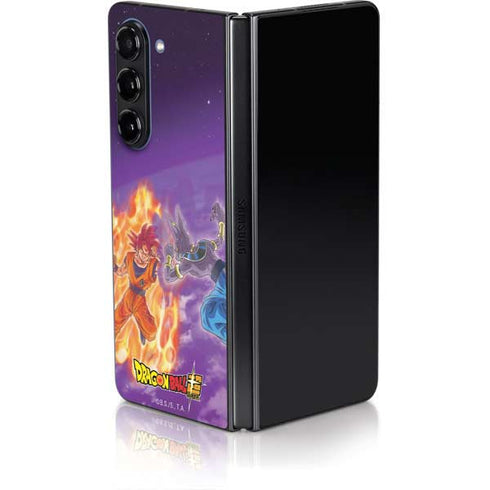 Dragon Ball Super Goku vs Beerus Galaxy Z Fold5 5G Skin