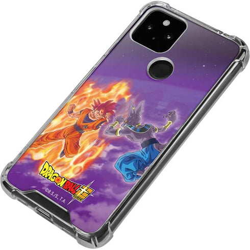 Dragon Ball Super Goku vs Beerus Google Pixel 5 Clear Case