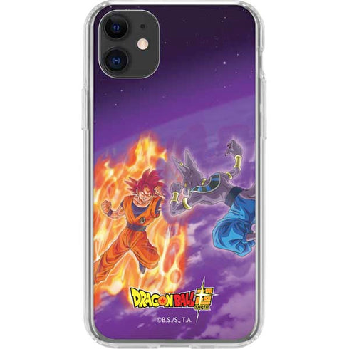 Dragon Ball Super Goku vs Beerus iPhone 11 Clear Case